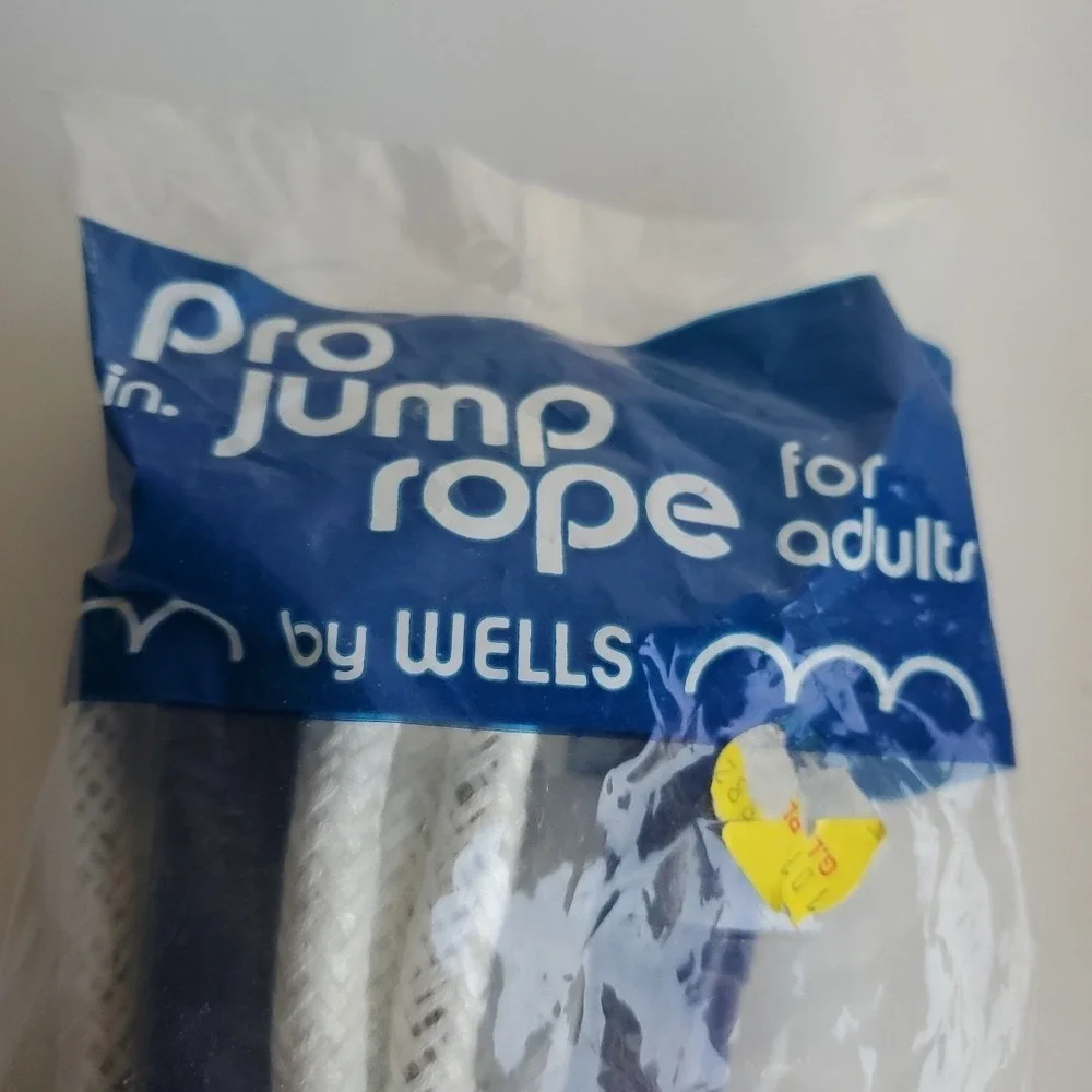 Vintage 1975 AMF Whitely Jump Rope NOS Sealed Wood handles Wells Pro Jump lot 2